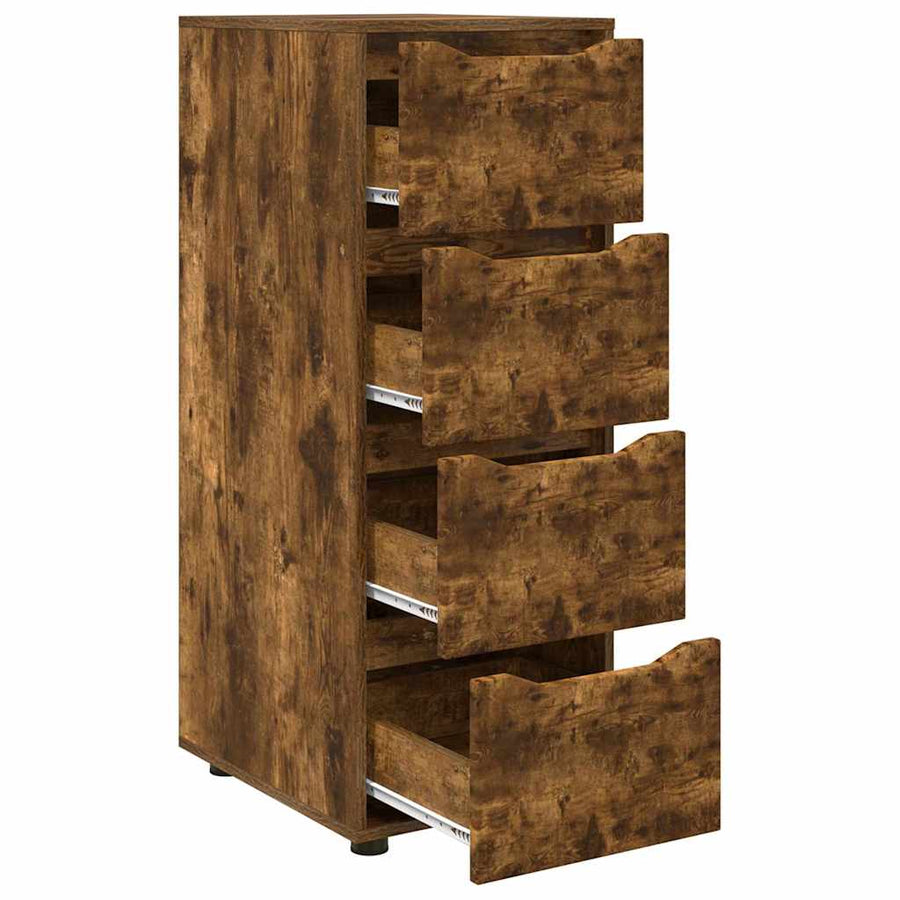Opbergkast Gerookt eiken 40 x 48 x 105 cm Bewerkt hout