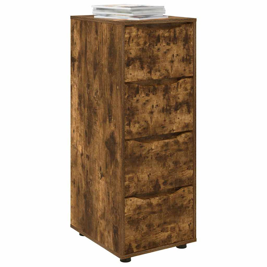 Opbergkast Gerookt eiken 40 x 48 x 105 cm Bewerkt hout