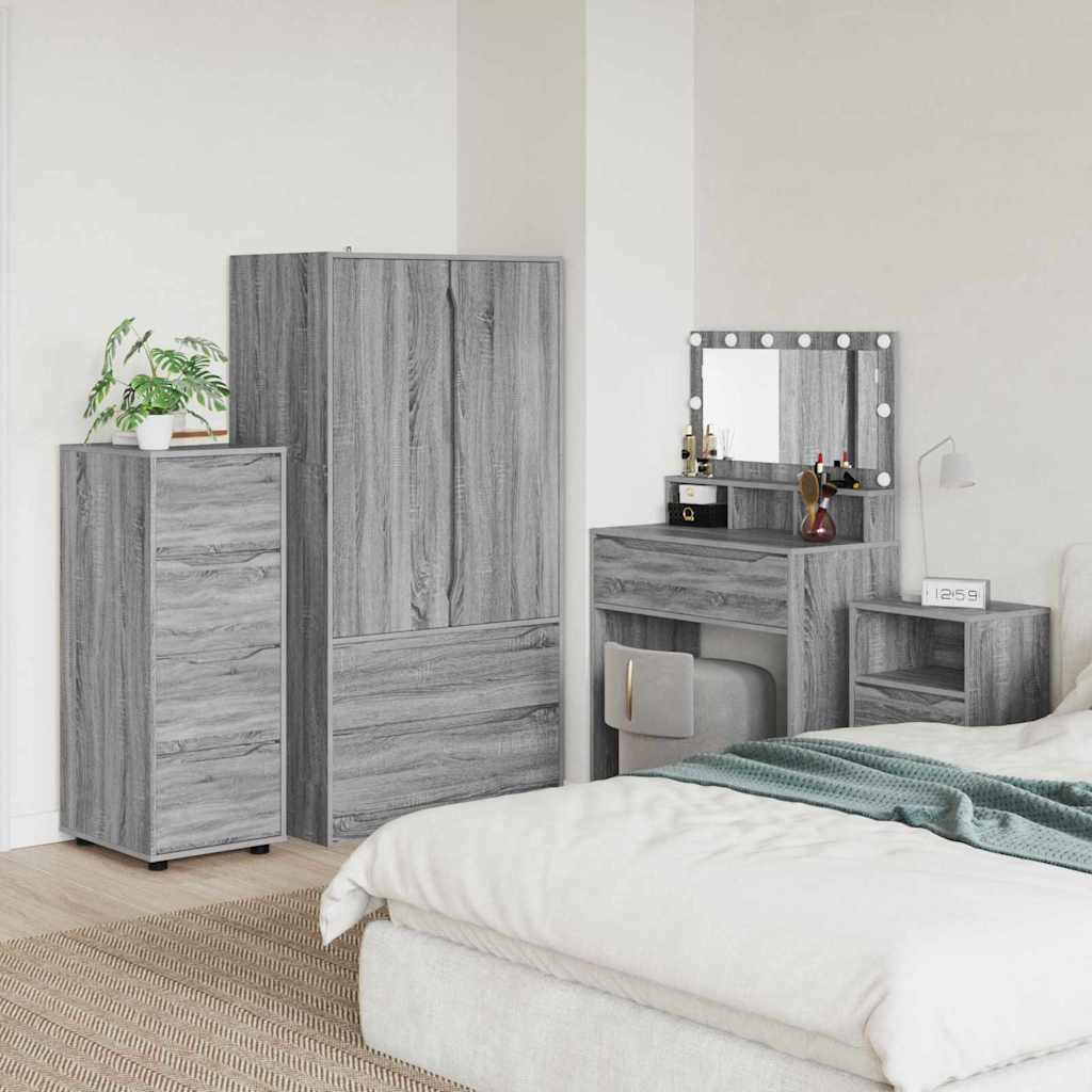 Opbergkast Grijs Sonoma 40 x 48 x 105 cm Bewerkt hout