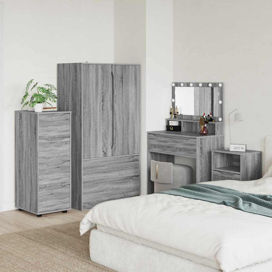 Opbergkast Grijs Sonoma 40 x 48 x 105 cm Bewerkt hout