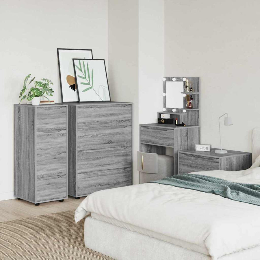 Opbergkast Grijs Sonoma 40 x 48 x 105 cm Bewerkt hout