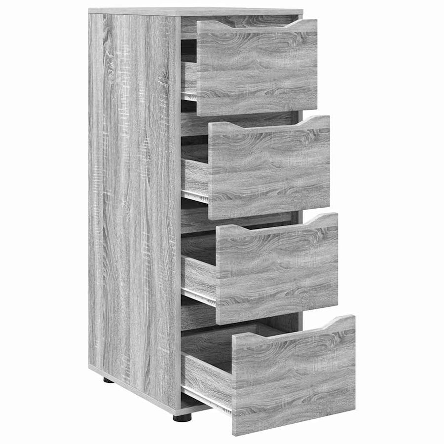 Opbergkast Grijs Sonoma 40 x 48 x 105 cm Bewerkt hout
