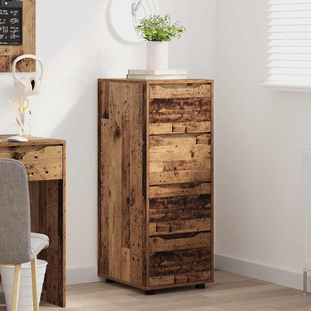 Opbergkast Oud Hout 40 x 48 x 105 cm Bewerkt hout