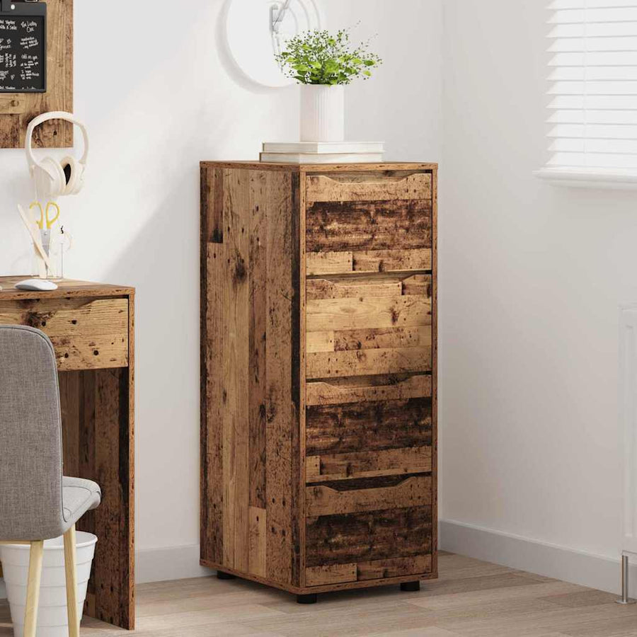 Opbergkast Oud Hout 40 x 48 x 105 cm Bewerkt hout