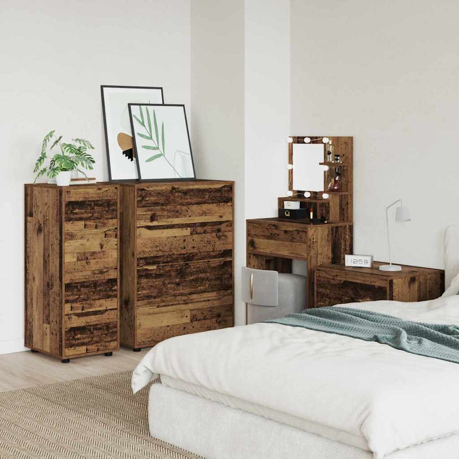 Opbergkast Oud Hout 40 x 48 x 105 cm Bewerkt hout