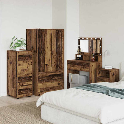 Opbergkast Oud Hout 40 x 48 x 105 cm Bewerkt hout