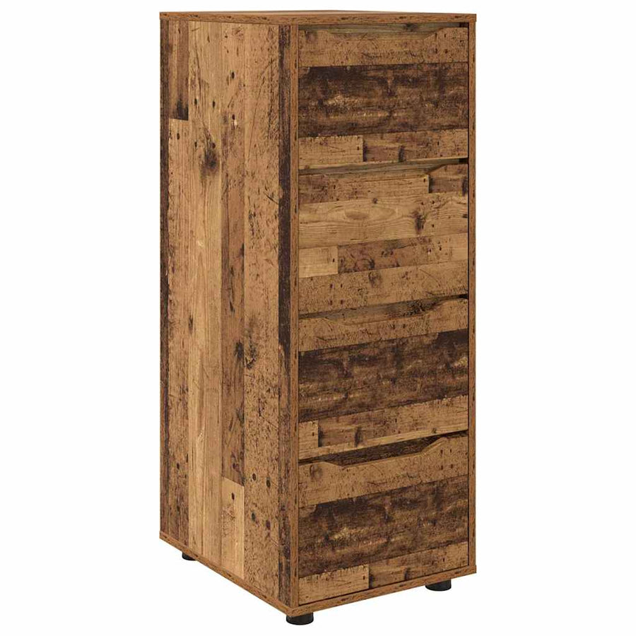 Opbergkast Oud Hout 40 x 48 x 105 cm Bewerkt hout