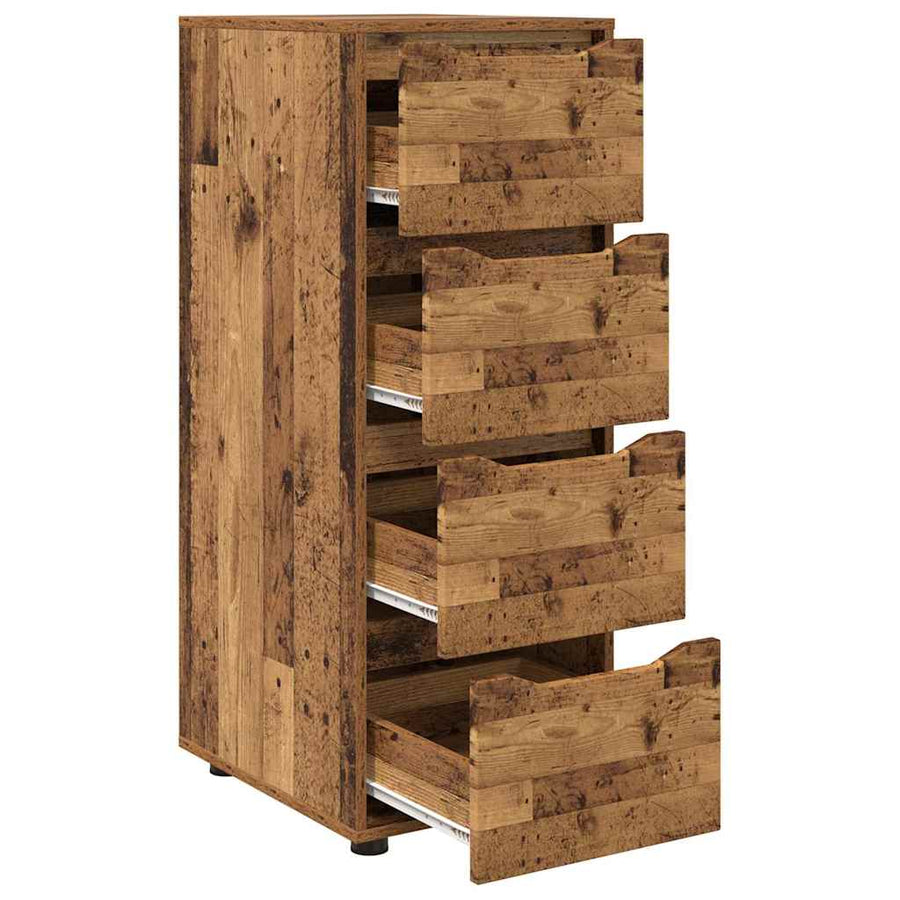 Opbergkast Oud Hout 40 x 48 x 105 cm Bewerkt hout
