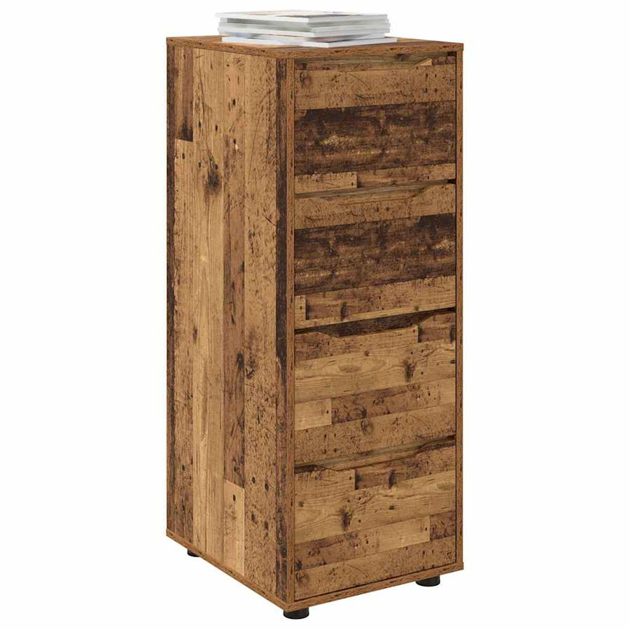Opbergkast Oud Hout 40 x 48 x 105 cm Bewerkt hout