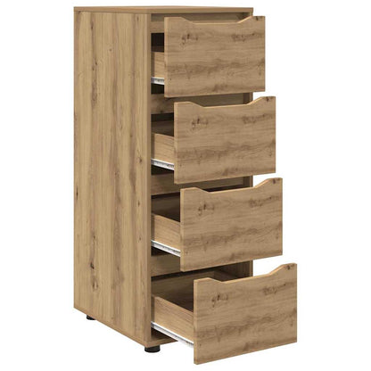 Opbergkast Artisan Eiken 40 x 48 x 105 cm Bewerkt hout