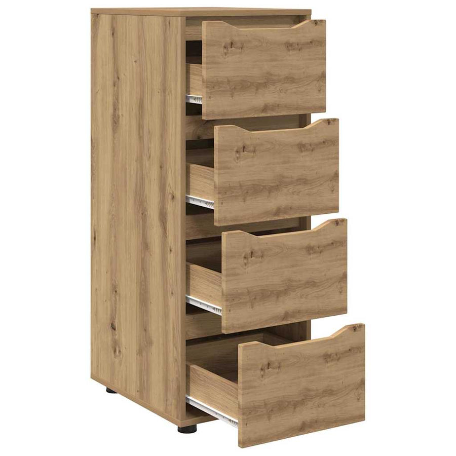 Opbergkast Artisan Eiken 40 x 48 x 105 cm Bewerkt hout