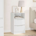 Bedside table with drawer White 40 x 30 x 467 cm Engineered wood