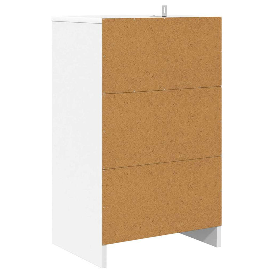 Nachtkastje met lade Wit 40 x 30 x 467 cm Bewerkt hout
