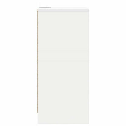 Nachtkastje met lade Wit 40 x 30 x 467 cm Bewerkt hout