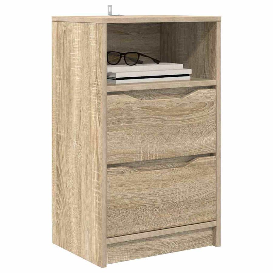 Nachtkastjes 2 pcs Sonoma Eiken 40 x 30 x 467 cm Bewerkt hout