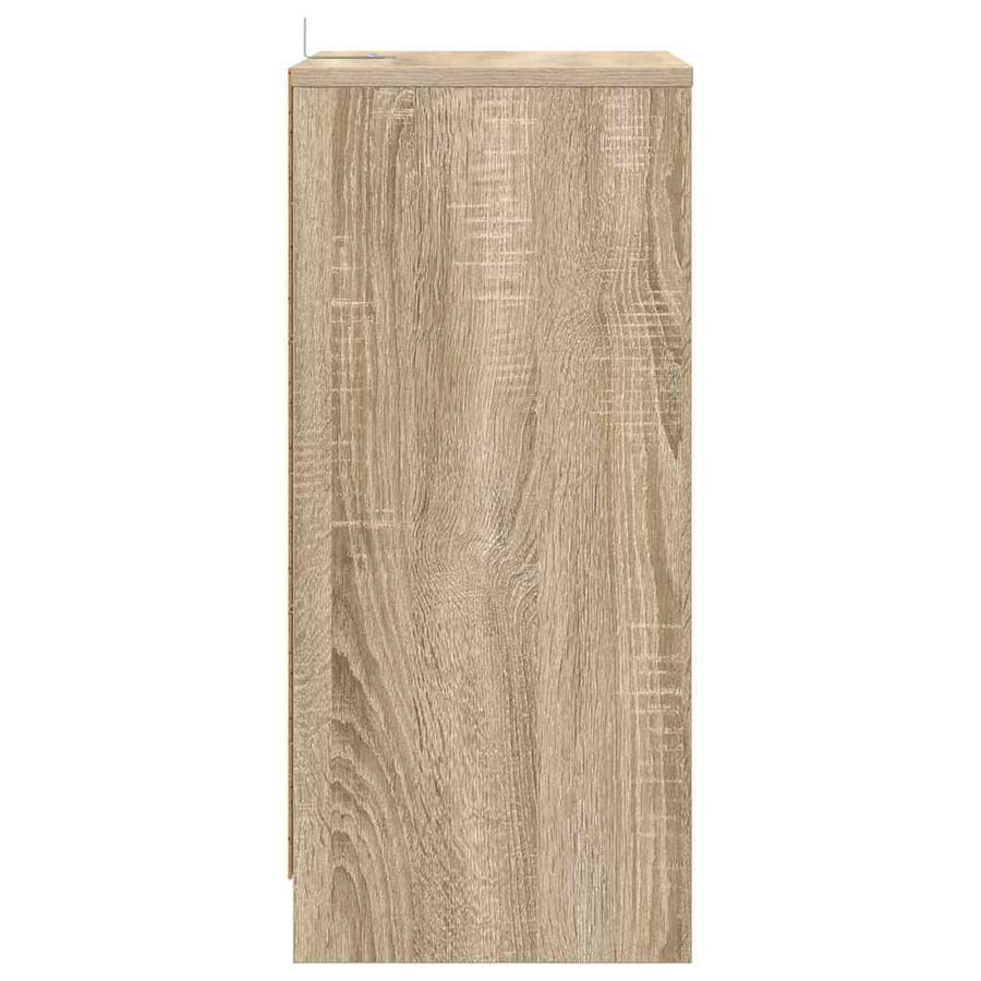 Nachtkastjes 2 pcs Sonoma Eiken 40 x 30 x 467 cm Bewerkt hout