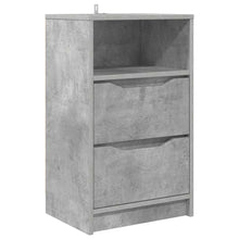 Nachtkastje met lade Beton Grijs 40 x 30 x 467 cm Bewerkt hout