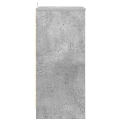Nachtkastje met lade Beton Grijs 40 x 30 x 467 cm Bewerkt hout