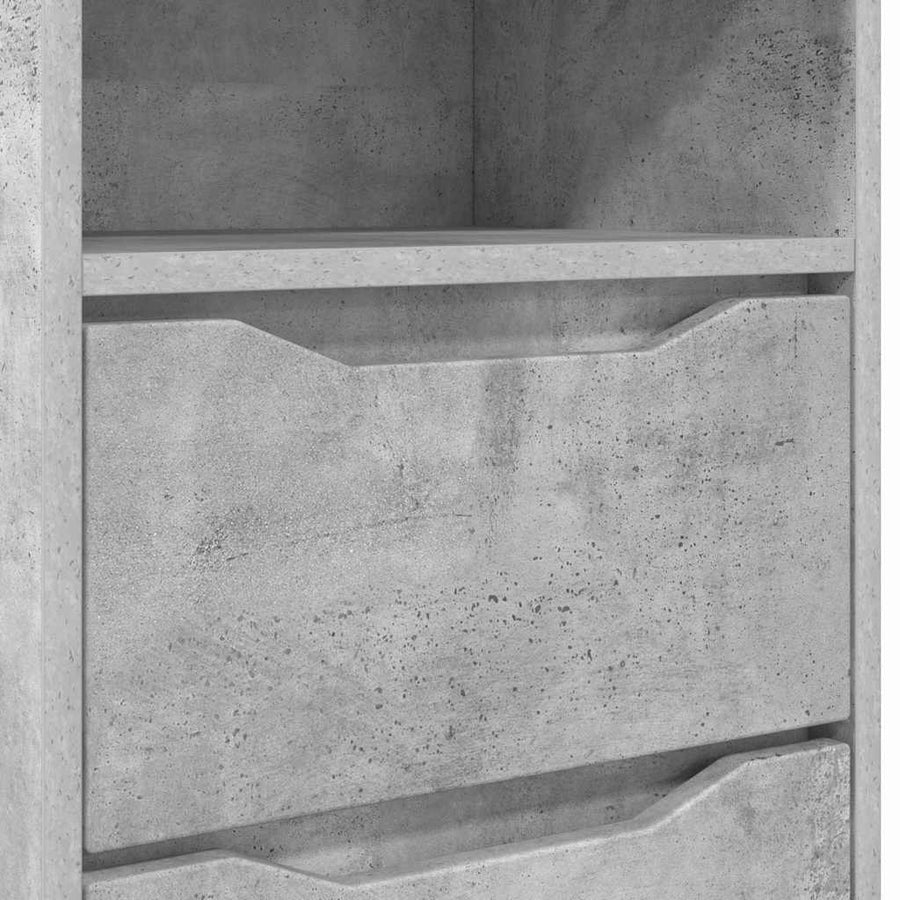 Nachtkastjes 2 pcs Beton Grijs 40 x 30 x 467 cm Bewerkt hout