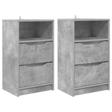 Nachtkastjes 2 pcs Beton Grijs 40 x 30 x 467 cm Bewerkt hout