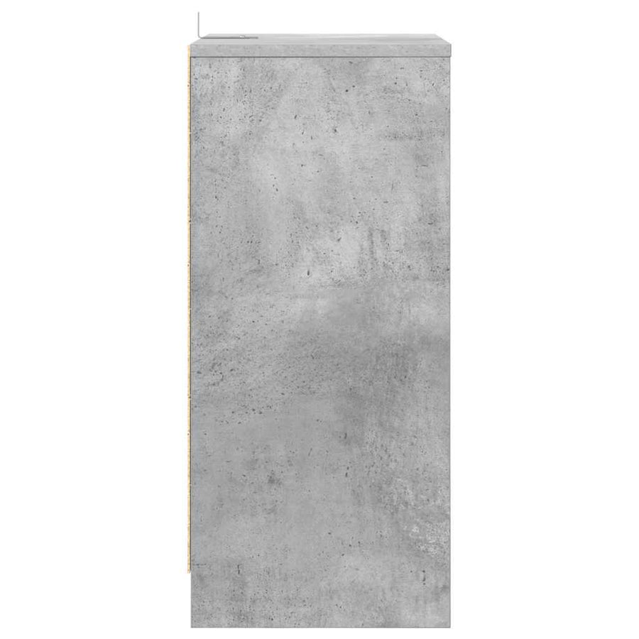 Nachtkastjes 2 pcs Beton Grijs 40 x 30 x 467 cm Bewerkt hout