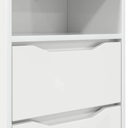Nachtkastjes 2 pcs Hoogglans wit 40 x 30 x 467 cm Bewerkt hout