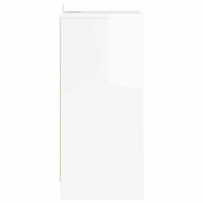 Nachtkastjes 2 pcs Hoogglans wit 40 x 30 x 467 cm Bewerkt hout