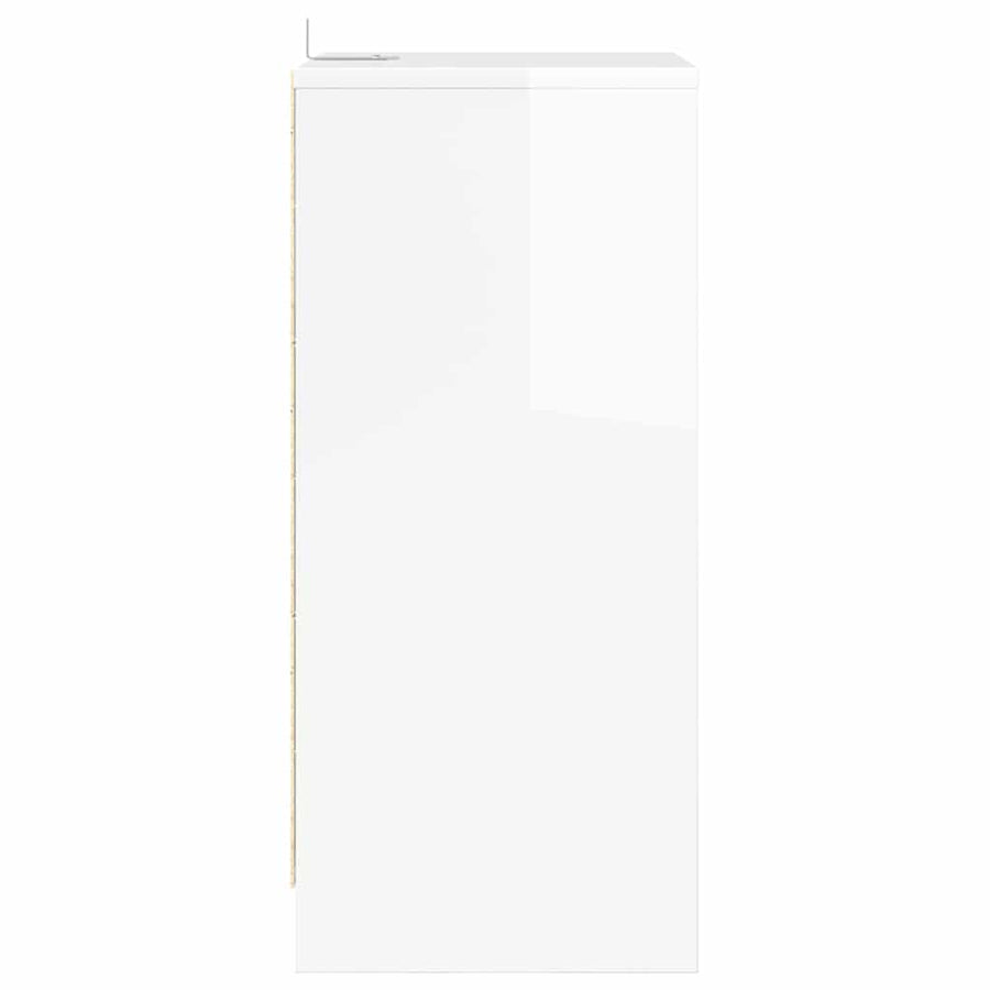 Nachtkastjes 2 pcs Hoogglans wit 40 x 30 x 467 cm Bewerkt hout