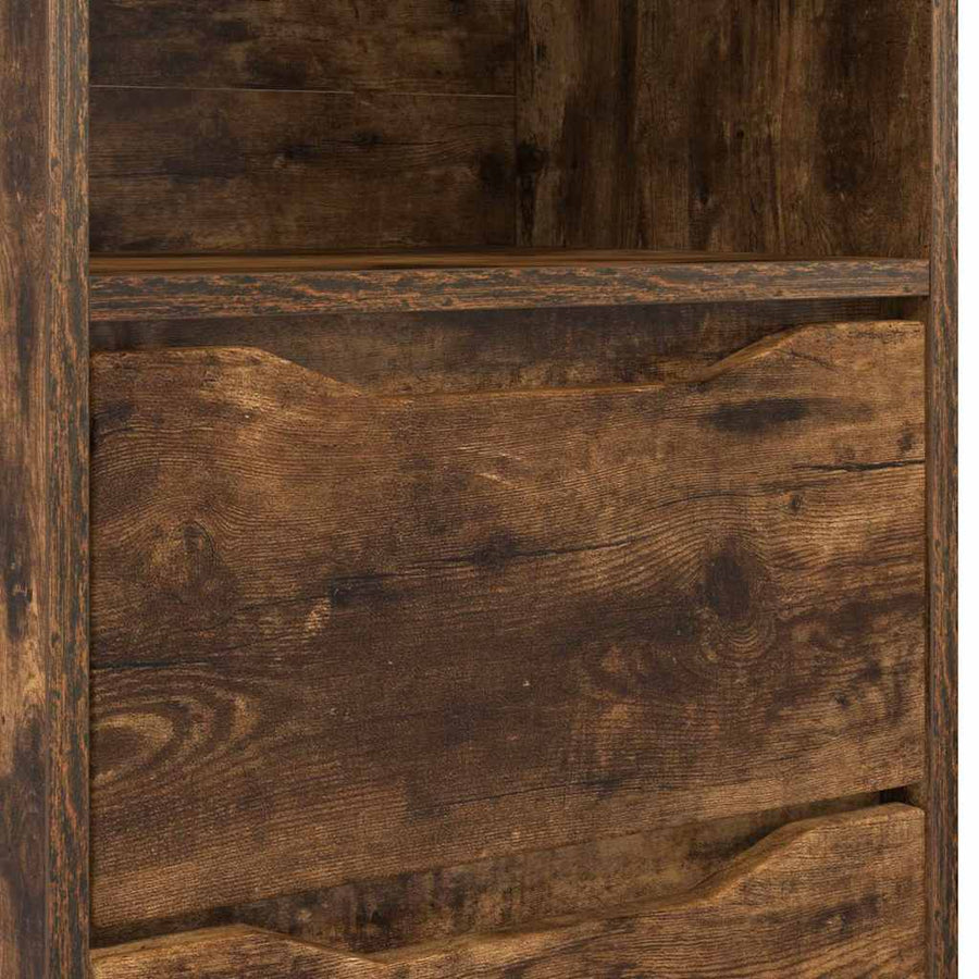 Nachtkastje Gerookt eiken 40 x 30 x 467 cm Bewerkt hout