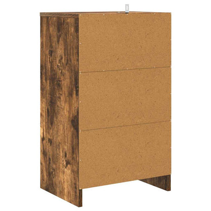 Nachtkastje Gerookt eiken 40 x 30 x 467 cm Bewerkt hout