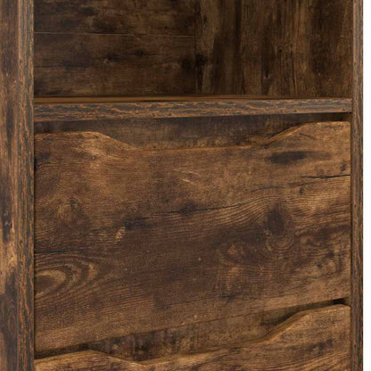 Nachtkastjes 2 pcs Gerookt eiken 40 x 30 x 467 cm Bewerkt hout