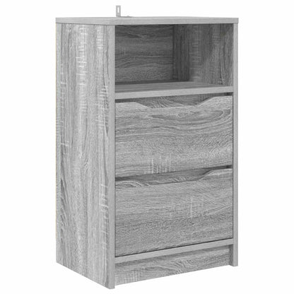 Nachtkastje met lade Grijs Sonoma 40 x 30 x 467 cm Bewerkt hout
