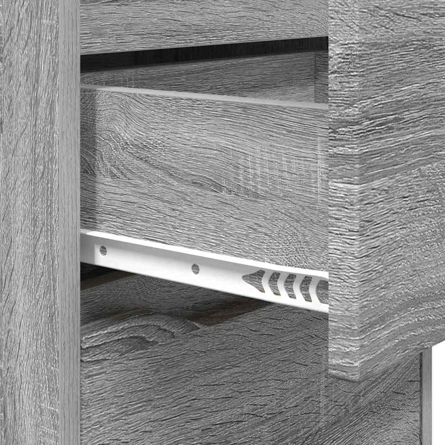 Nachtkastjes 2 pcs Grijs Sonoma 40 x 30 x 467 cm Bewerkt hout