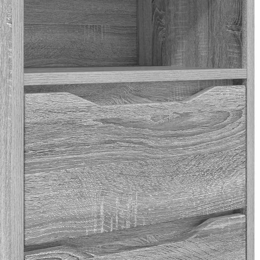 Nachtkastjes 2 pcs Grijs Sonoma 40 x 30 x 467 cm Bewerkt hout