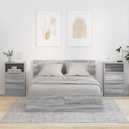 Nachtkastjes 2 pcs Grijs Sonoma 40 x 30 x 467 cm Bewerkt hout