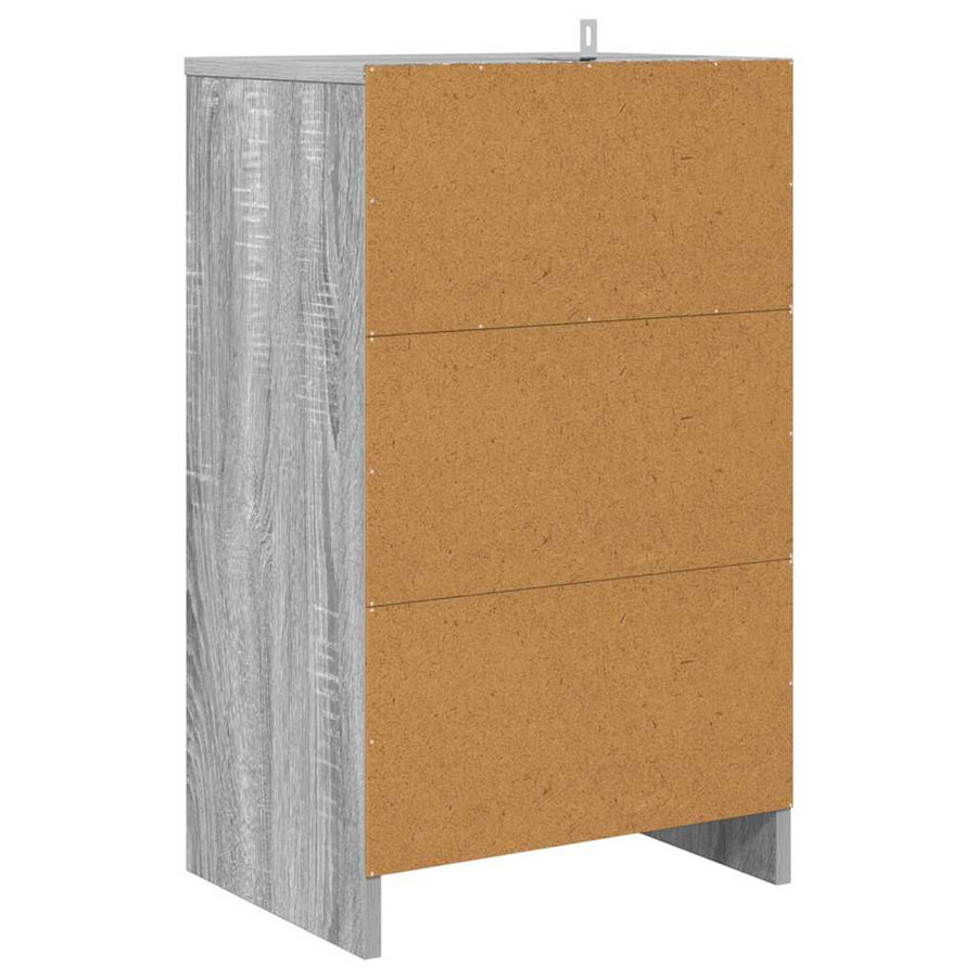 Nachtkastjes 2 pcs Grijs Sonoma 40 x 30 x 467 cm Bewerkt hout