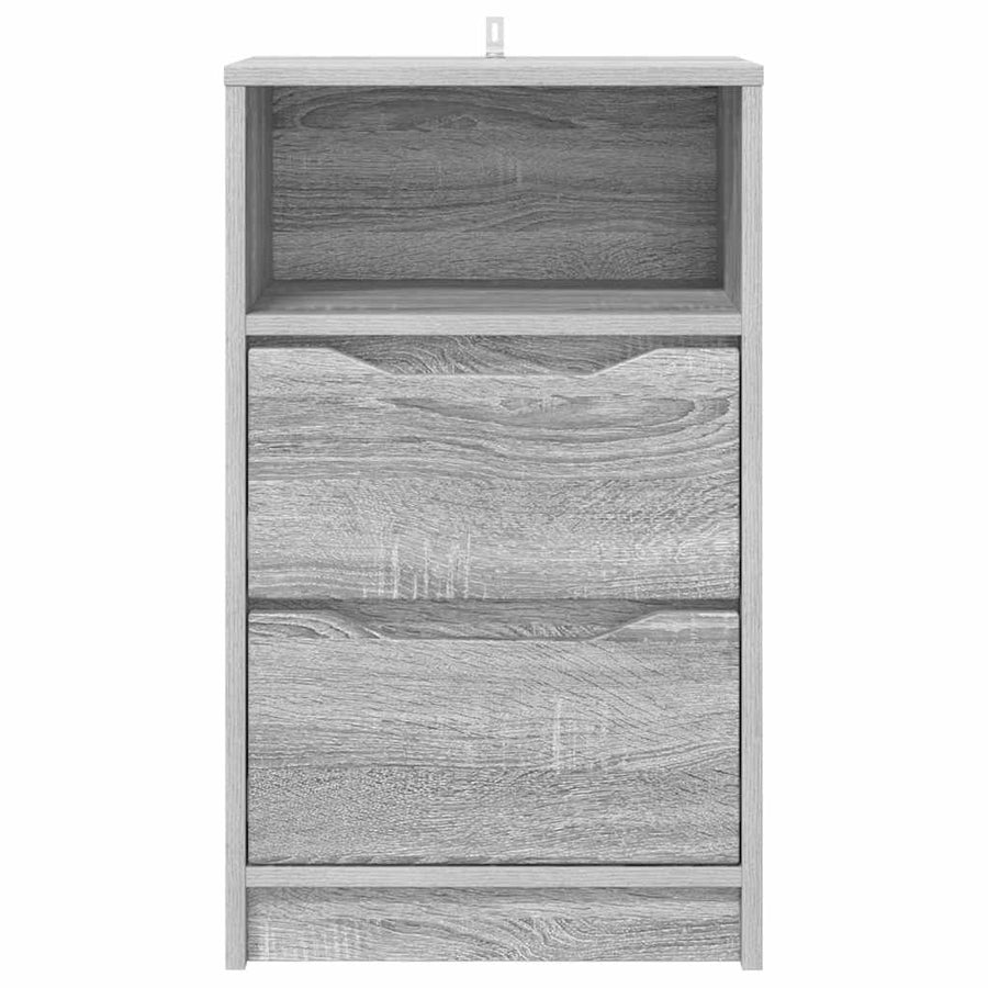 Nachtkastjes 2 pcs Grijs Sonoma 40 x 30 x 467 cm Bewerkt hout