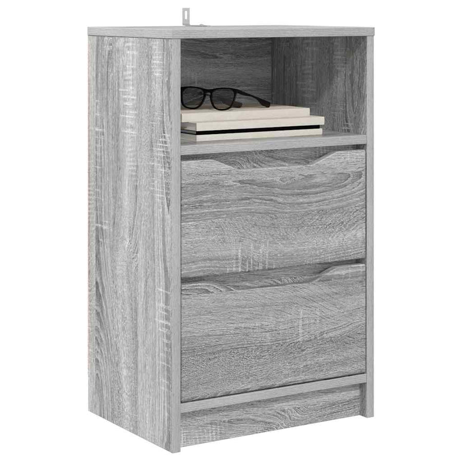 Nachtkastjes 2 pcs Grijs Sonoma 40 x 30 x 467 cm Bewerkt hout