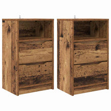 Nachtkastjes 2 pcs Oud Hout 40 x 30 x 467 cm Bewerkt hout