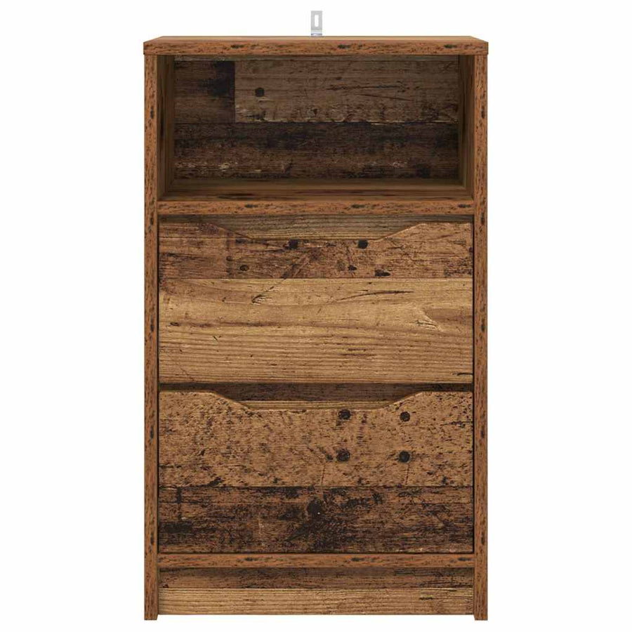 Nachtkastjes 2 pcs Oud Hout 40 x 30 x 467 cm Bewerkt hout