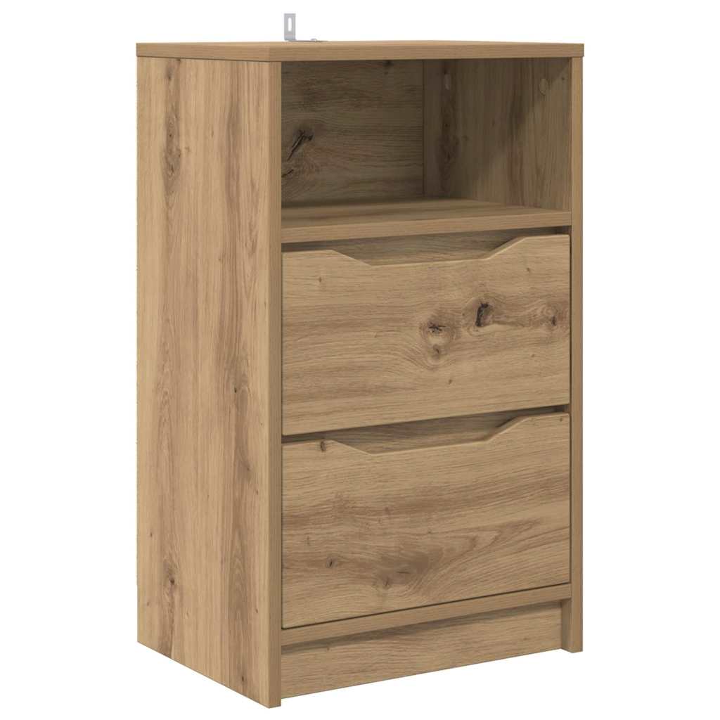 Nachtkastje Artisan Eiken 40 x 30 x 467 cm Bewerkt hout