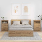 Bedside Tables 2 pcs Artisan Oak 40 x 30 x 467 cm Engineered Wood