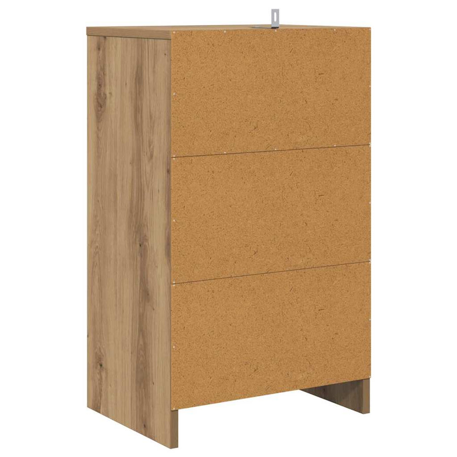 Nachtkastjes 2 pcs Artisan Eiken 40 x 30 x 467 cm Bewerkt hout