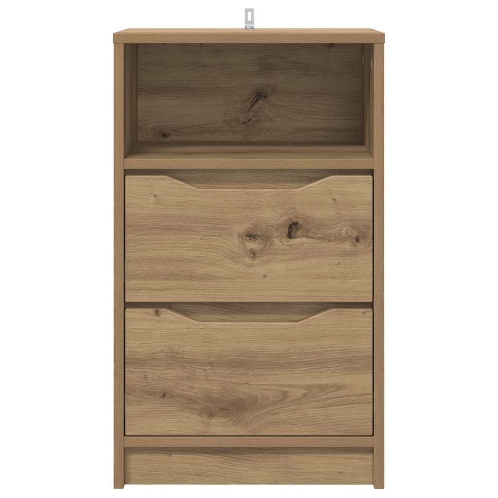 Nachtkastjes 2 pcs Artisan Eiken 40 x 30 x 467 cm Bewerkt hout