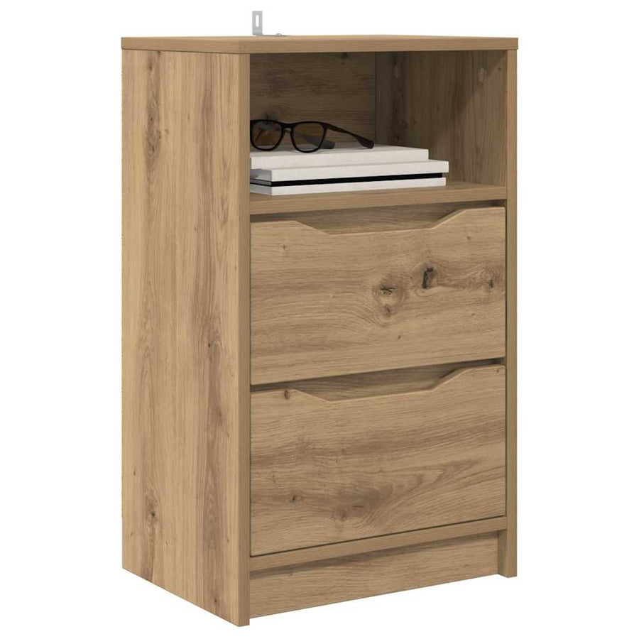 Nachtkastjes 2 pcs Artisan Eiken 40 x 30 x 467 cm Bewerkt hout