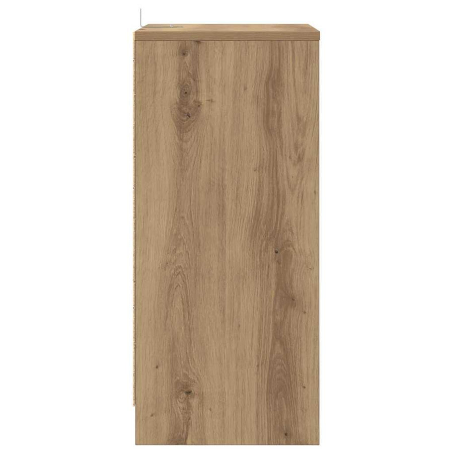 Nachtkastjes 2 pcs Artisan Eiken 40 x 30 x 467 cm Bewerkt hout