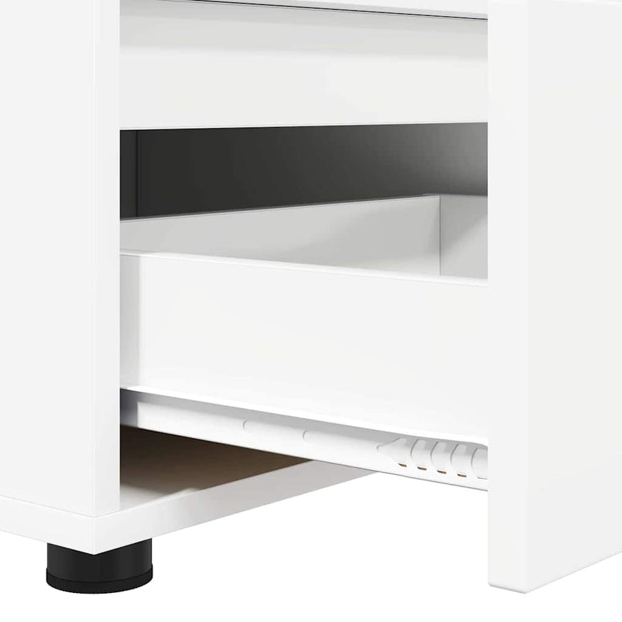 TV-kast met lade Wit 100 x 48 x 43 cm Bewerkt hout