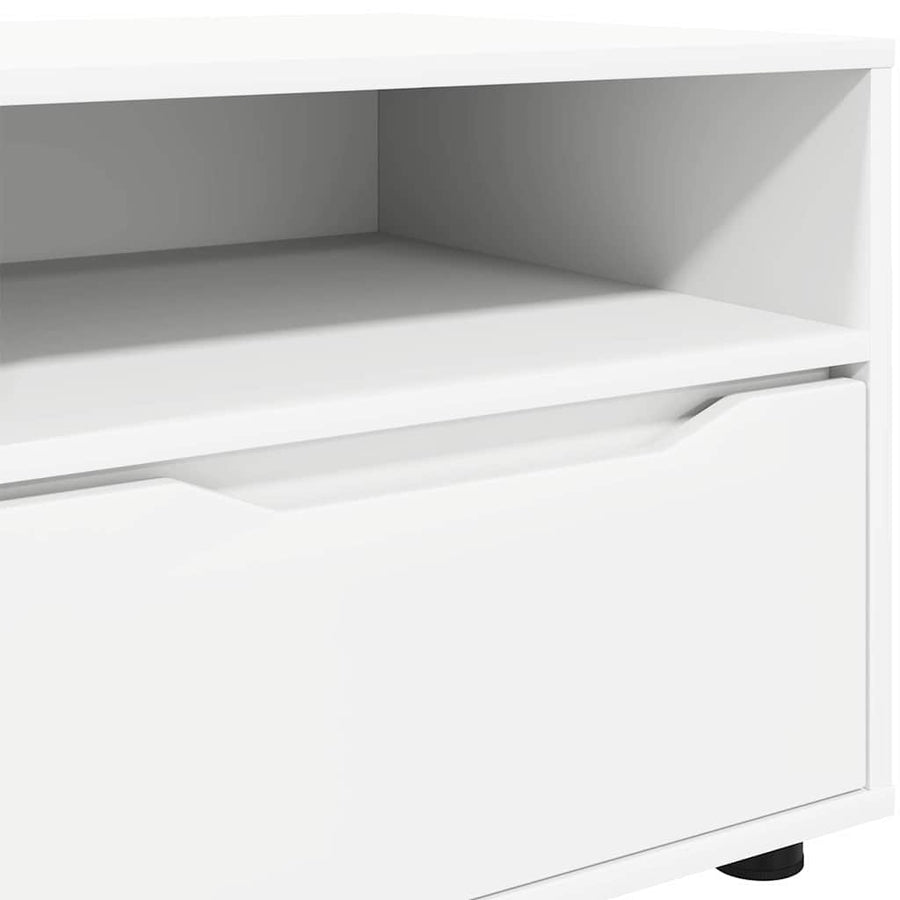 TV-kast met lade Wit 100 x 48 x 43 cm Bewerkt hout