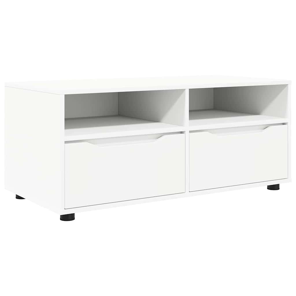 TV-kast met lade Wit 100 x 48 x 43 cm Bewerkt hout