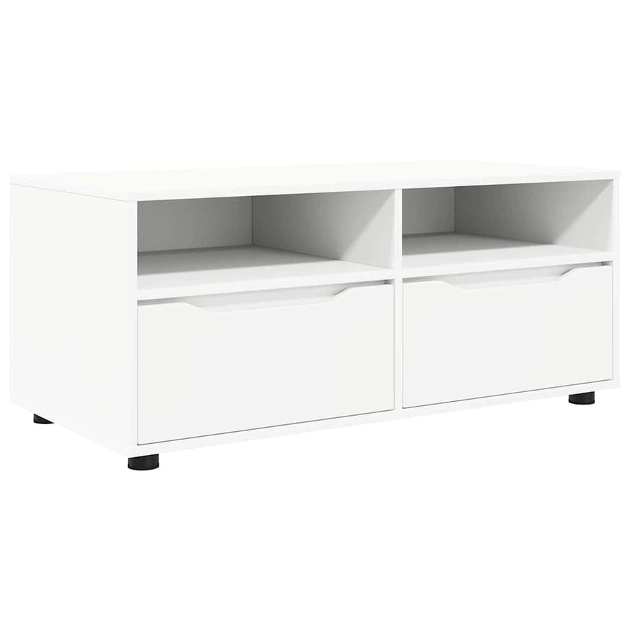 TV-kast met lade Wit 100 x 48 x 43 cm Bewerkt hout